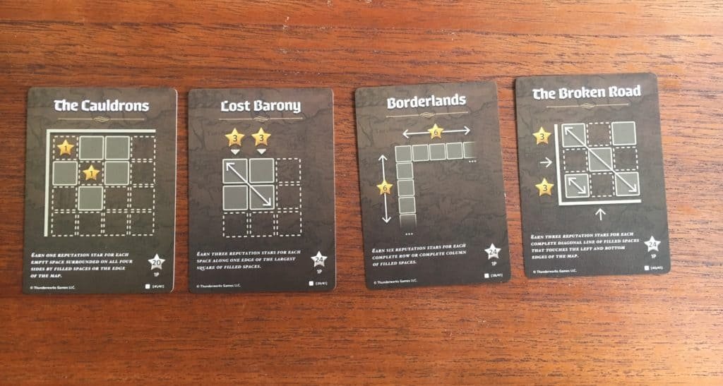 Cartographers Arrow Score Cards