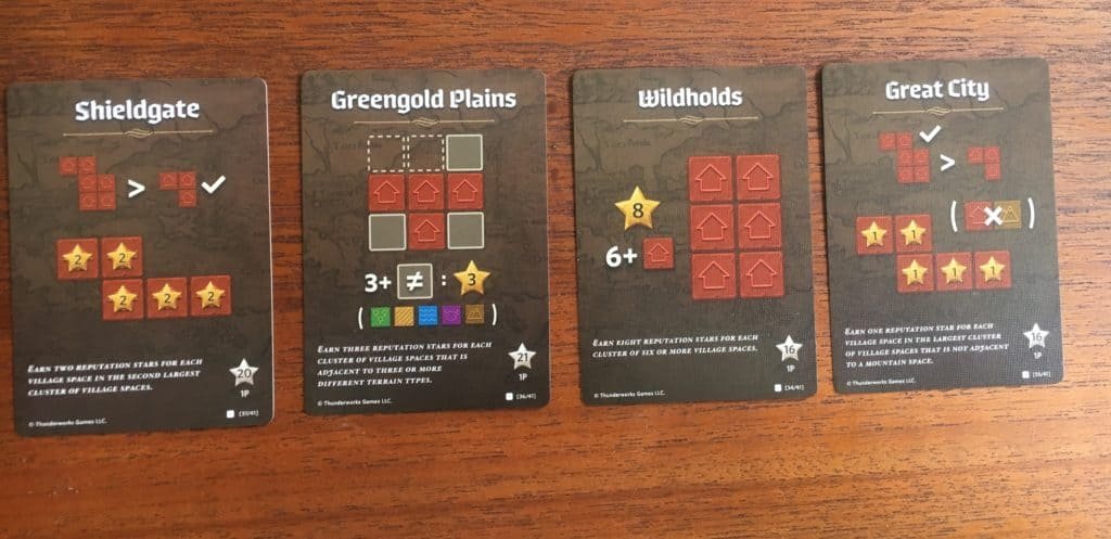 Cartographers House Red Score Cards