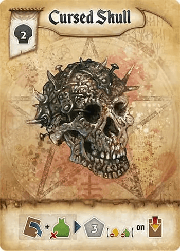 Cursed Skull Res Arcana Artifact Card